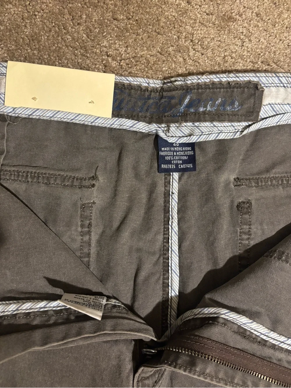 NWT Nautica Jeans Co Cargo Shorts Mens 40W Gray Surplus Field Tested Y2K 2000s